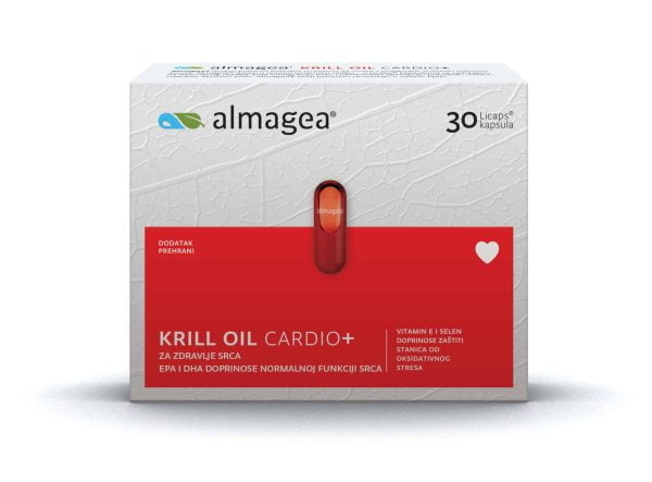Almagea, Krill Oil Cardio+, 30 Kapsula, Za Zdravlje Srca