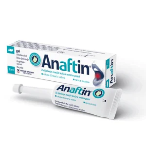 Anaftin, Peroralni gel za afte, 12 %, 8 ml, pomaga pri obvladovanju bolečine