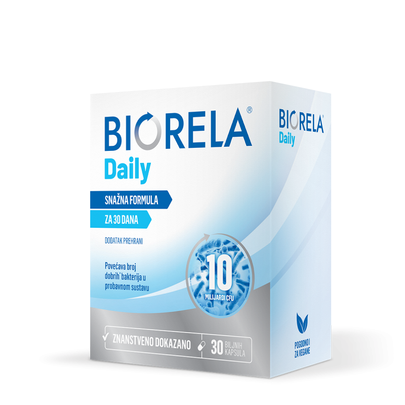 Biorela Biorela Daily, 30 Capsules, Probiotic with Antibiotic, Suitable for ...
