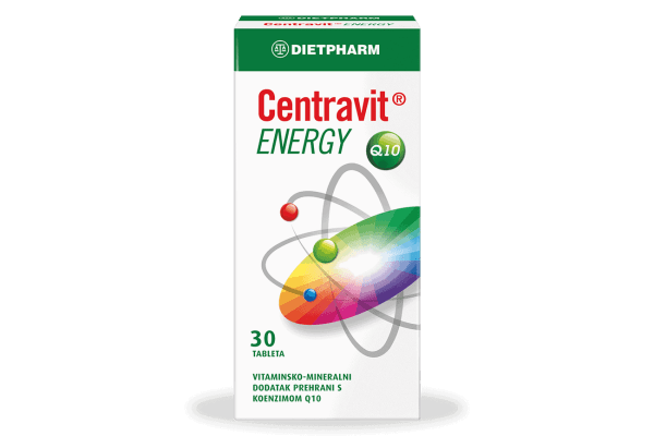 Dietpharm, Centravit Energy, 30 ili 50 Tableta, Kod Manjka Energije