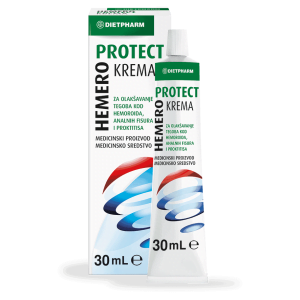 Dietpharm Hemero Protect Cream 30ml Padeda esant proktologinėms problemoms