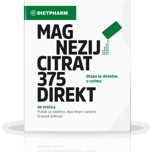 Dietpharm Magnezij Citrat, 375mg, Direkt Prašak