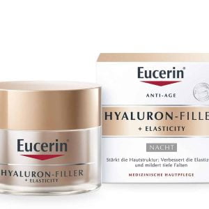 Eucerin, hialurono užpildas + elastingumas, naktinis kremas, 50 ml, sodrus naktinis kremas