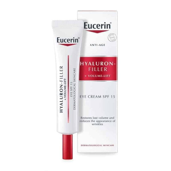 Eucerin Hyaluron-Filler + Volume Lift Cream 15ml Akių priežiūrai su SPF15