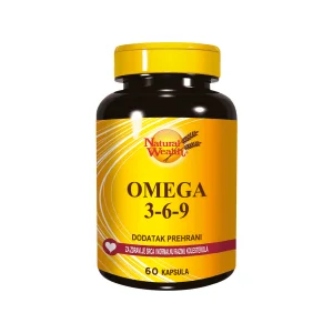 Natural Wealth Omega 3-6-9 60 Capsules Ideal Intake of All Necessary Fatty Acids