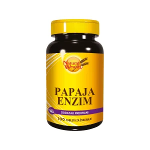 Natural Wealth, papaia ensüüm, 250 närimistabletti, mao rahustamiseksgoba