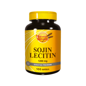 Natural Wealth Sojų lecitinas 1200 mg 100 kapsulių geresnei atminčiai