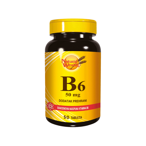 Natural Wealth Vitamin B6 50 Tabletten für Schwangerschaft und Immunsystem