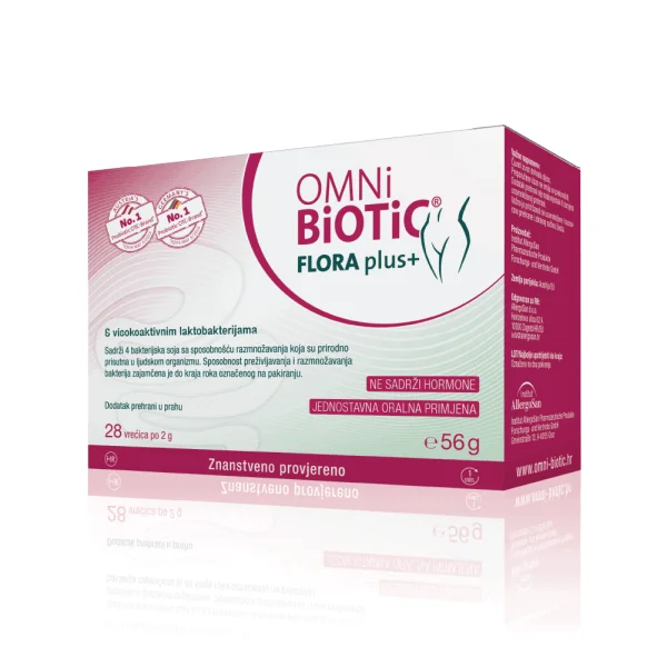 OMNi-BiOTiC®, FLORA Plus+, 14 breve eller 28 breve, balance mellem vaginal flora
