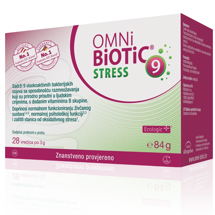 OMNi BiOTiC®, STRESS, 28 saquetas, psicobiótico para estresse