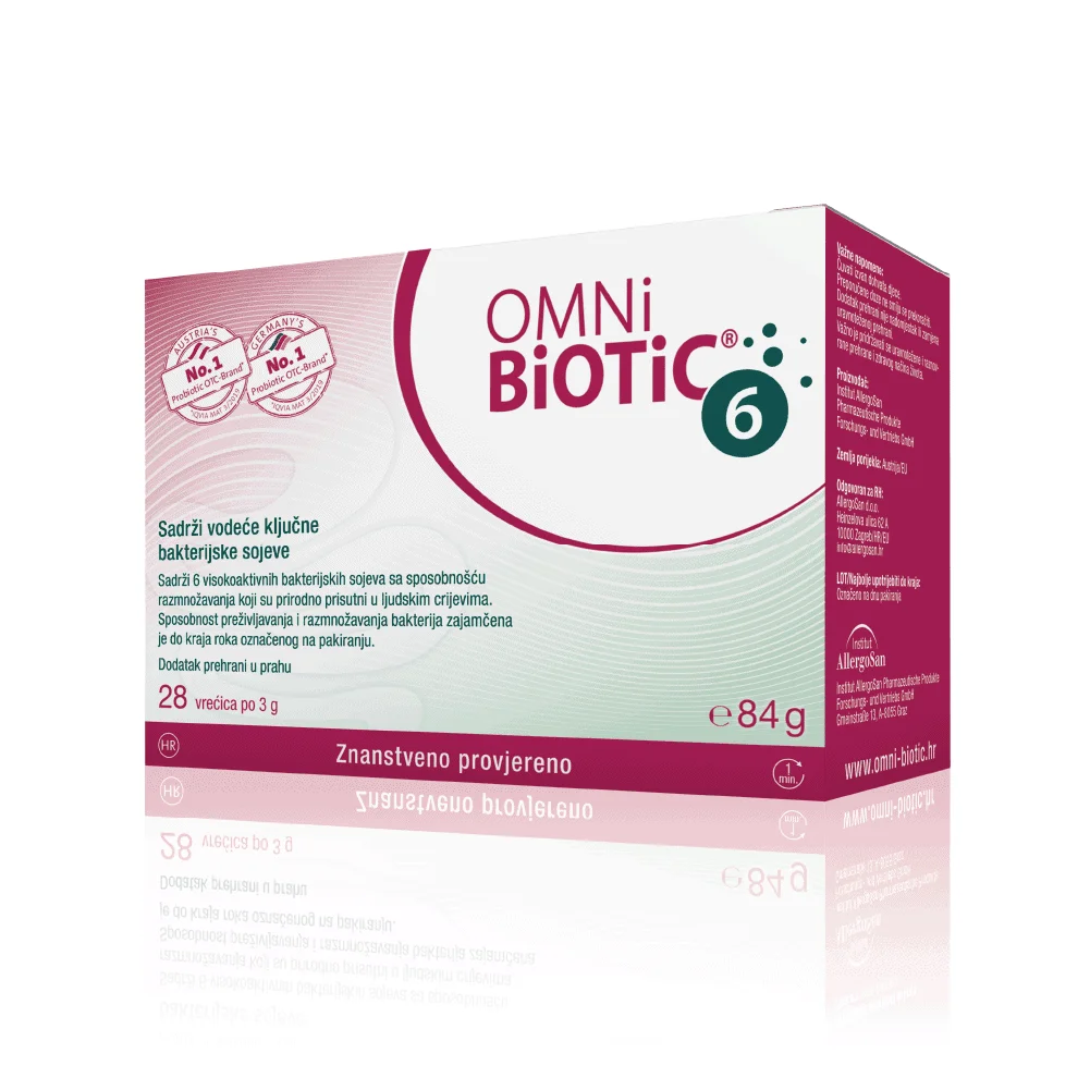 OMNi-BiOTiC®, 6, 60g ou 300g Poudre ou 28 Sachets, Composition Identique Comme dans Populaire Vitality Synbiotic Premium