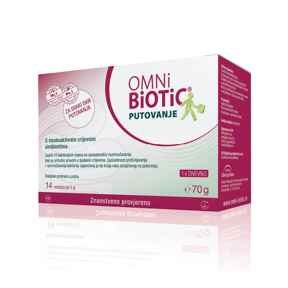 Omni Biotic®, Putovanje, 14 Vrećica, Želučane I Probavne Tegobe