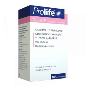 Prolife Chewable, 24 tabletter, til fordøjelsesbesvær og diarré