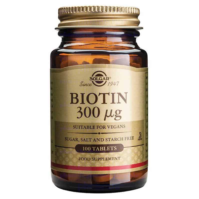 generation Begrænsninger Yoghurt Solgar Biotin, 100 tabletter, vitamin til hud, hår og negle | apotekos