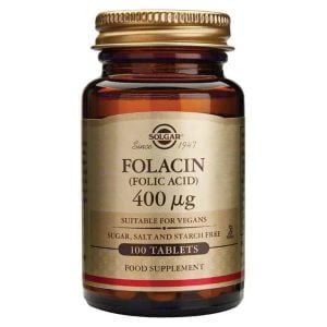 Solgar, Folacin 400 mg, 100 Tableta, Za Žene Generativne Dobi