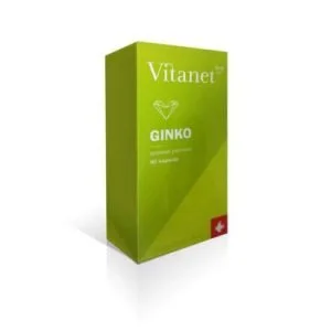 Vitanet Ginko, 90 kapsulas, normālai cirkulācijai un kognitīvajām funkcijām