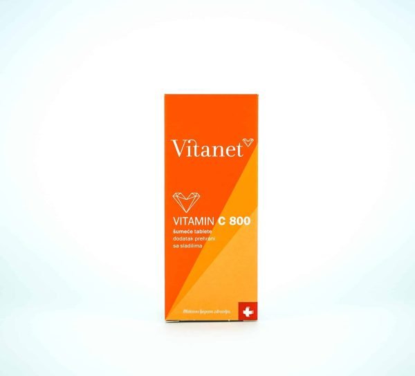 Vitanet Vitamin C 800 mg 10 Šumećih Tableta Za Stres i Obranu Organizma