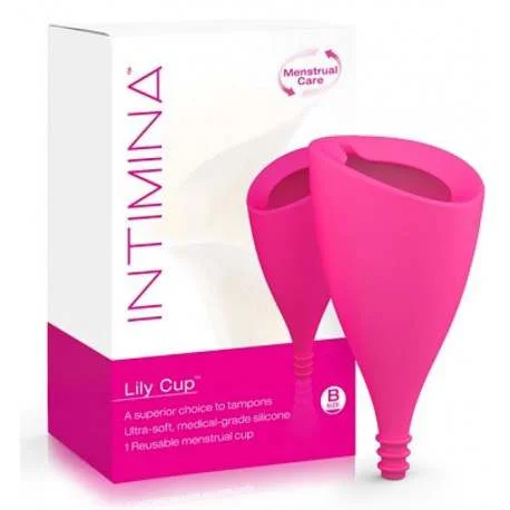 Intimina, Lily Cup Daugkartinis menstruacinis puodelis, B dydis, Moterys, kurios pagimdė natūraliai