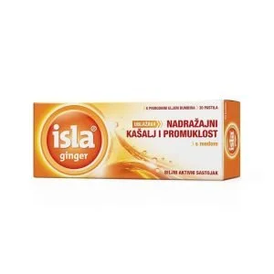 Isla®, ingefær, mod irriterende hoste og hæshed, 30 sugetabletter, med honning