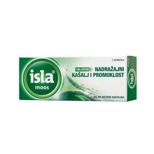 Isla®, Moos, mod irriterende hoste og hæshed, 30 eller 60 pastiller