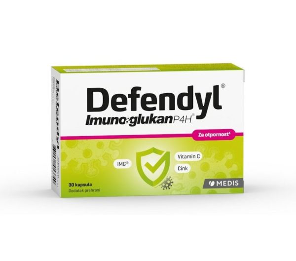 Defendyl, Imunoglukan P4H®, 30 kapsulas, izturībai un enerģijai - 6 gadi un vecāki