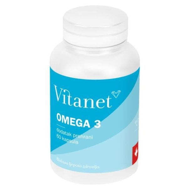 Vitanet Omega 3 60 kapsulės normaliam regėjimui ir smegenų funkcijoms