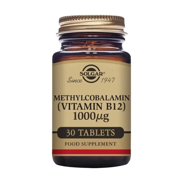 Solgar, metilkobalamīns, 1000 mcg, 30 košļājamās tabletes