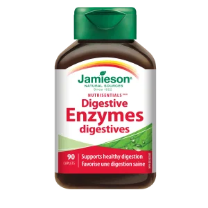 Jamieson Spijsverteringsenzymen, 90 tabletten, voor een optimale werking van de spijsvertering
