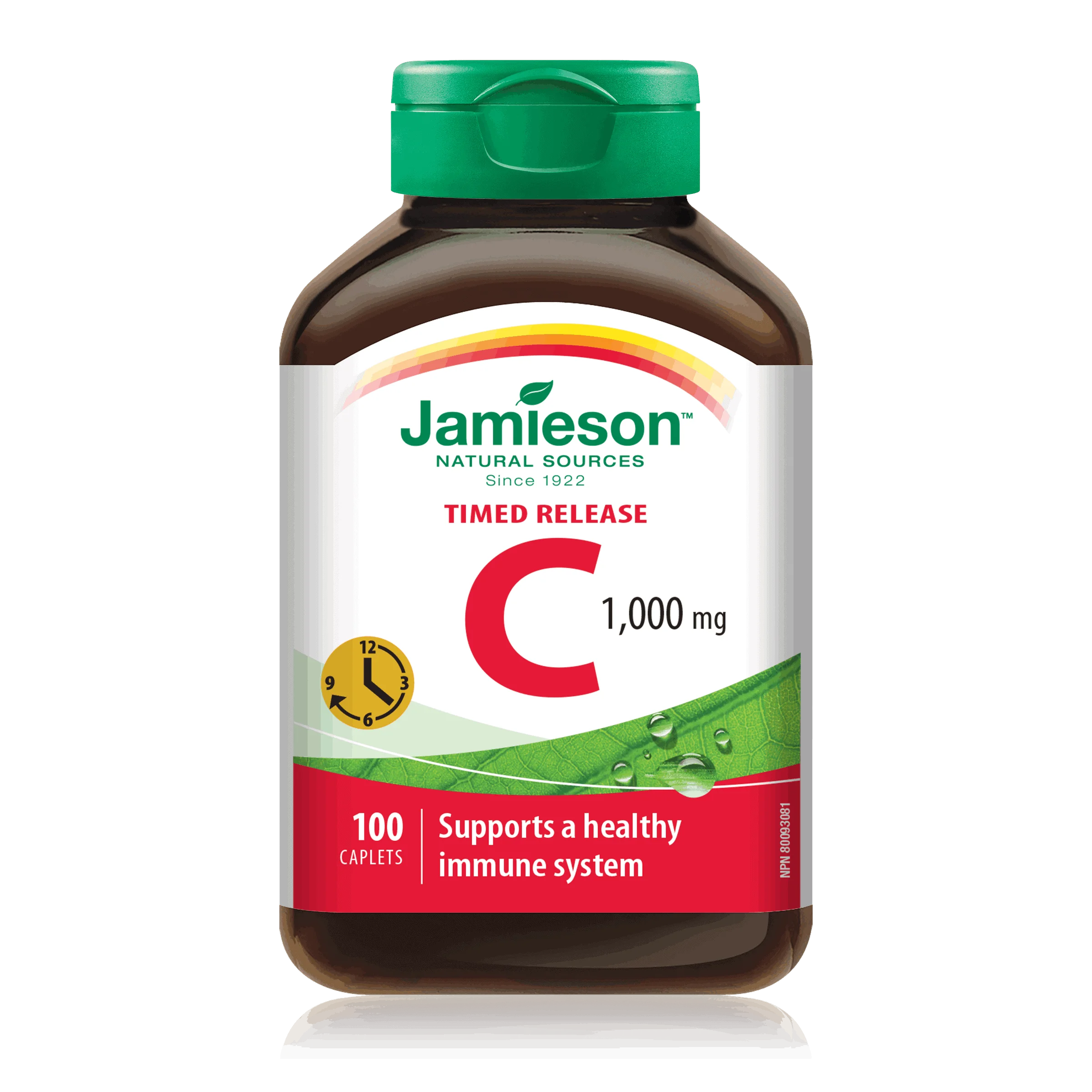 Jamieson, C vitamīns, 500 mg vai 1000 mg, 100 tabletes, S Produljenim Oslobađanjem