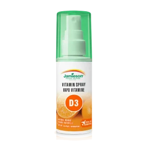 Jamieson D3 vitamīna aerosols 1000 SV, 58 ml, 125 devas, dabīgs apelsīnu aromāts