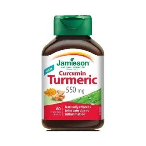 Jamieson Cúrcuma 550 mg reduz o nível de colesterol 60 cápsulas