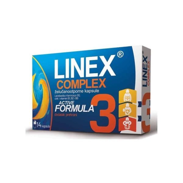 Linex-Komplex, 14 Kapsula, Zaštita Imunosnog Sustava, Poboljšana Verzija Linex Forte