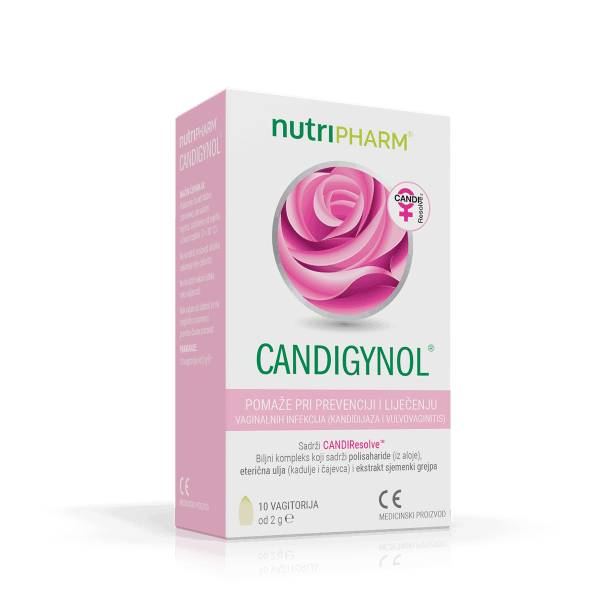Nutripharm® Candigynol aide à traiter les infections vaginales 10 Vagitories