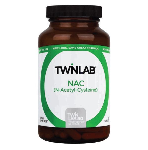 Twinlab NAC - N-acetilcisteīns, 600mg, 60 kapsulas