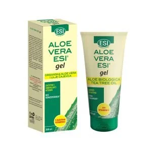 Esi Gel d'Aloe Vera à l'huile d'arbre à thé et à la vitamine E, 200 ml, à action antiseptique douce