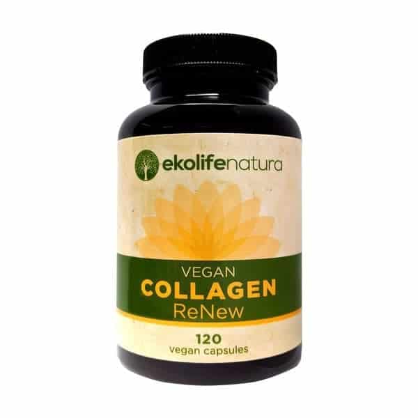 Ekolife Natura Vegan Collagen ReNew 120 Capsule per la salute di pelle, capelli, unghie, articolazioni, legamenti