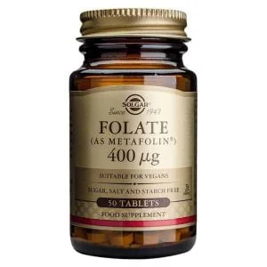 Solgar, Folat 400mcg, 50 tabletter