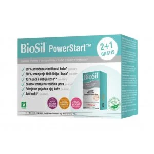 2+1 gratuit - Fagron, BioSil®, 60 gélules, cheveux, ongles et peau forts