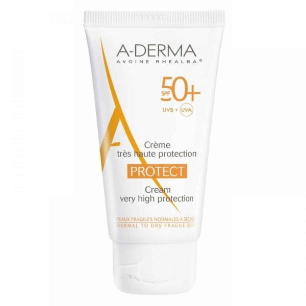 A-DERMA Protect krema SPF 50+ Za Normalnu Do Suhu Osjetljivu Kožu Odraslih 40ml