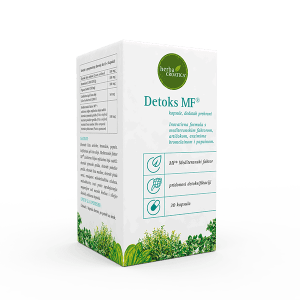 Herba Croatica Detox MF® (Vidusjūras faktors) 30 kapsulas dabiskas vēdera uzpūšanās mazināšanai un toksīnu attīrīšanai