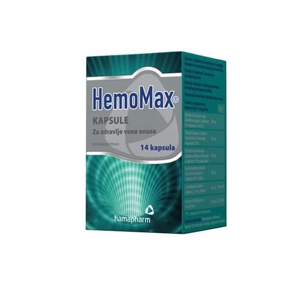 HemoMax 14 ή 28 κάψουλες υγείας πρωκτικών φλεβών