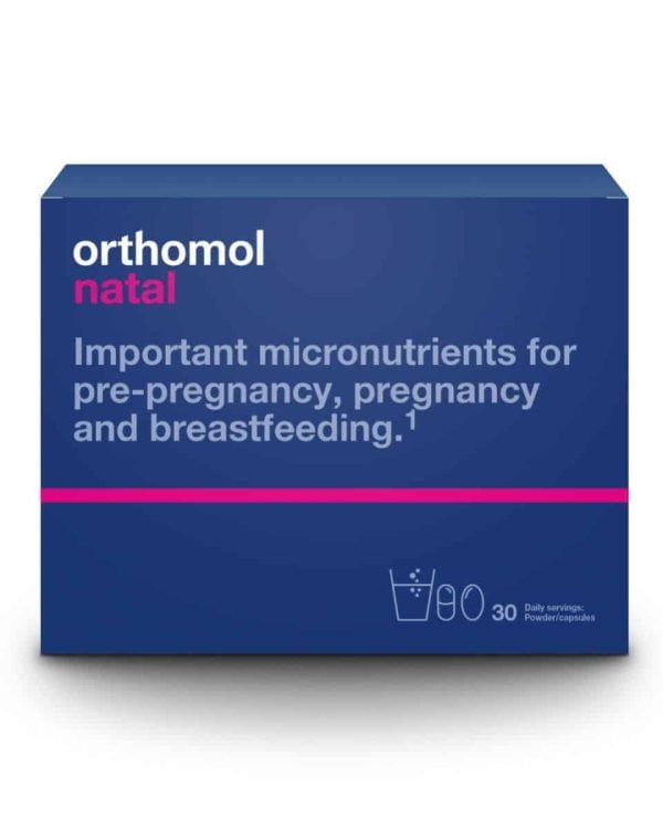 Orthomol® Natal, 30 dagelijkse doses, belangrijke voedingsstoffen voor de ontwikkeling van kinderen tijdens en vóór de zwangerschap