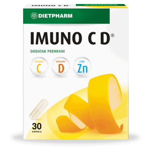 Dietpharm Imuno CD®, 30 kapsulių, susilpnėjusiam imunitetui