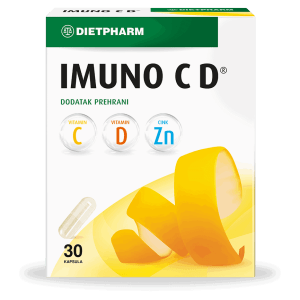 Dietpharm Imuno C D®, 30 Kapsula, Za Oslabljen Imunitet