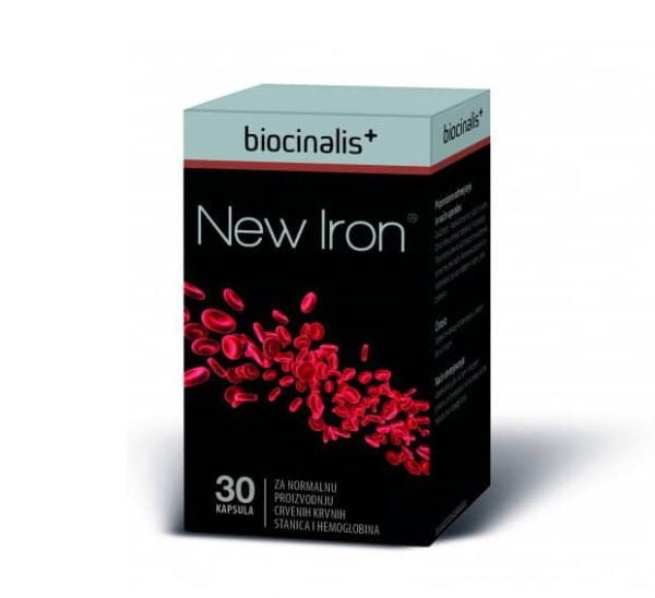 Biocinalis Nouveau Fer à repasser, 30 gélules, avec ajout de vitamines