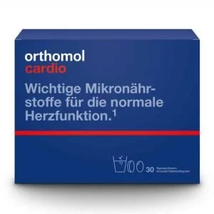 Orthomol® Cardio, 30 paros dozių, širdies ir kraujagyslių ligoms gydyti