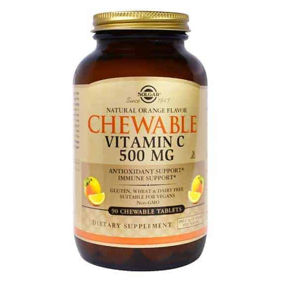 Solgar Vitamin C 500mg, S Okusom Naranče, 90 Tableta Za Žvakanje