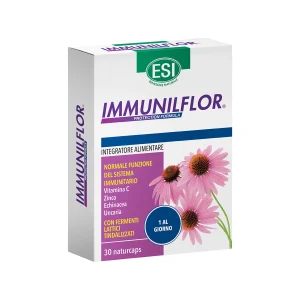Esi, Immuniflor, 30 kapsulas, ehinācija, C vitamīns, cinks un dabiskie ekstrakti