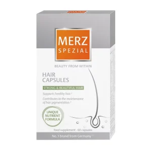 Merz Spezial, 60 kapselia hiuksille, paksut hiukset, nopeutettu kasvu, putoamisen esto
