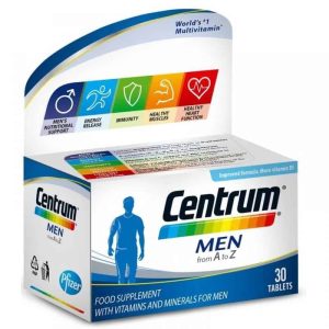 Centrum, Vīrieši, 30 tabletes, vitamīnu minerālvielu piedevas vīriešiem